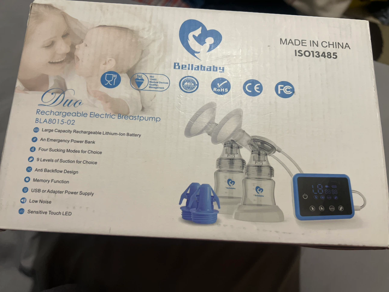Bellababy Duo Rechargeable Electric Breastpump BLA8015-02 - photo 2