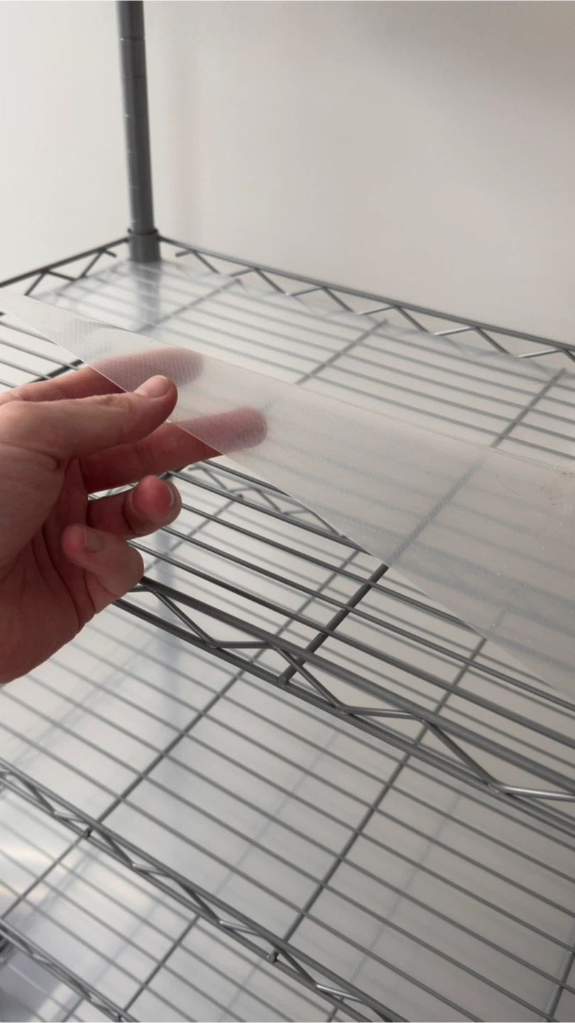 Grey Wire Shelving Unit with Clear Liners - photo 4