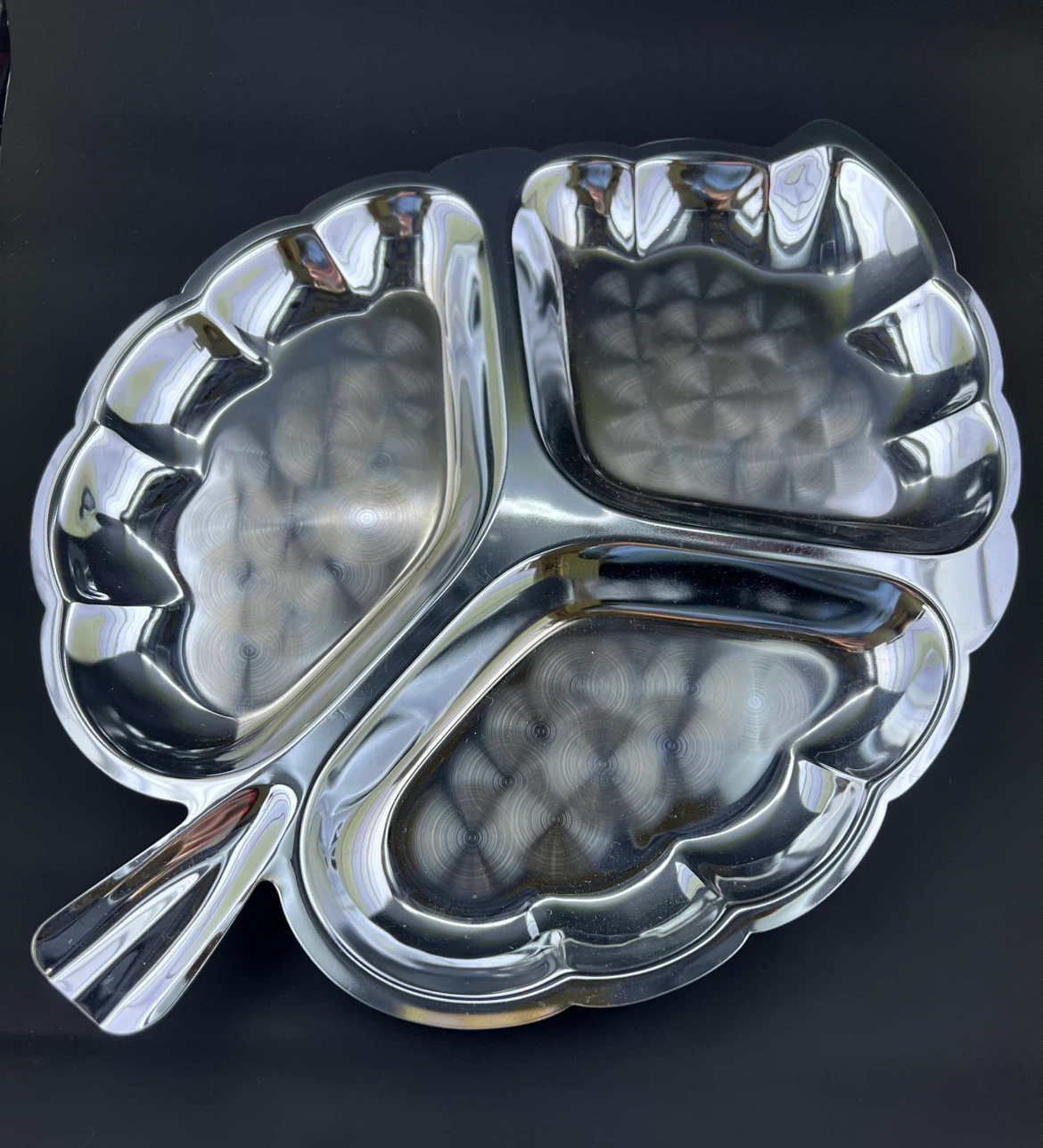 Vintage Chrome Party Snack Platter