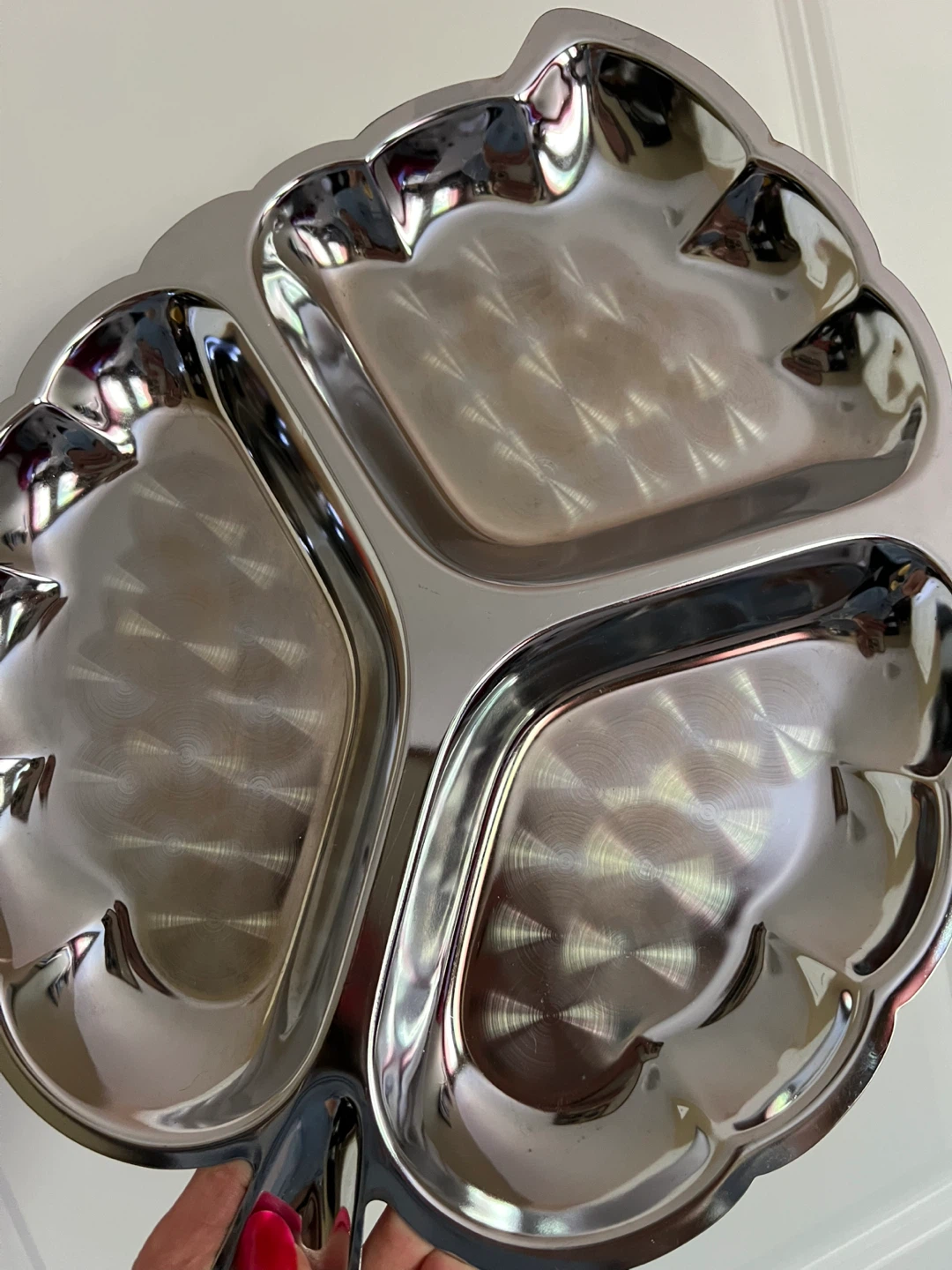 Vintage Chrome Party Snack Platter - photo 5