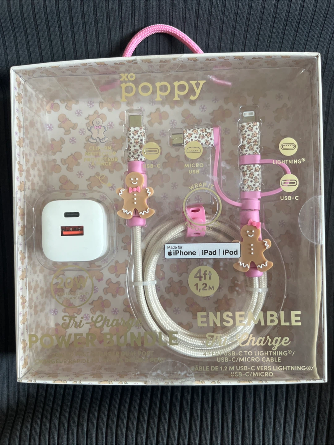 XO Poppy Tri-Charge Power Bundle 20W (New, unopened)