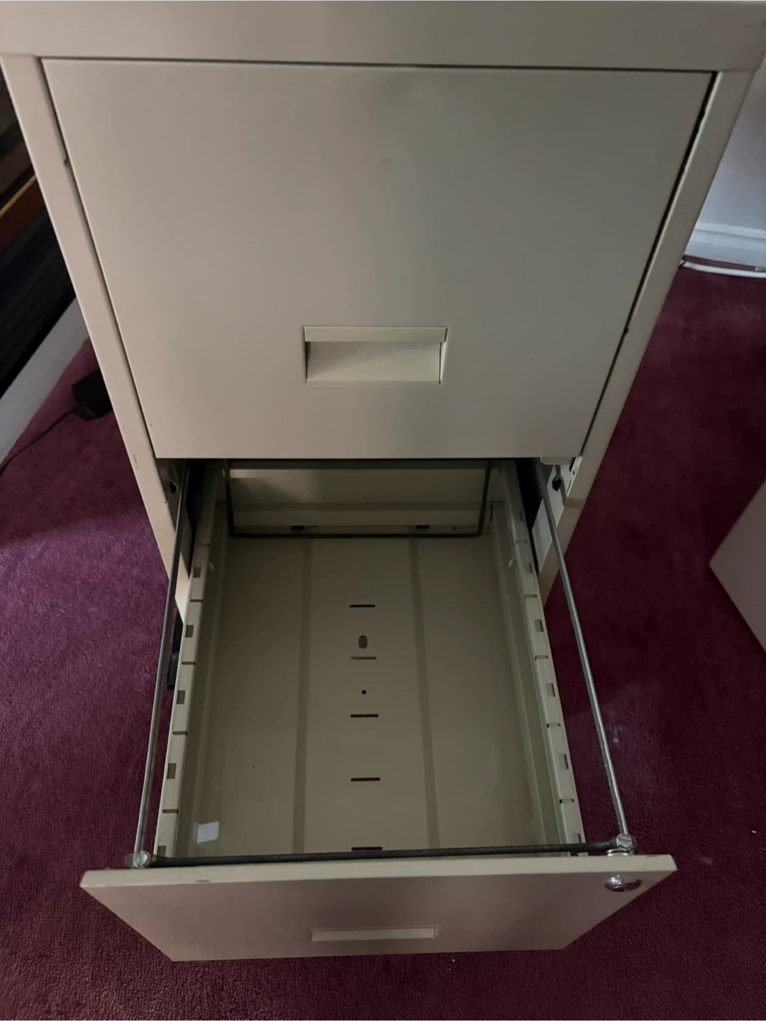 2-Drawer Metal Filing Cabinet with Wheels - photo 2