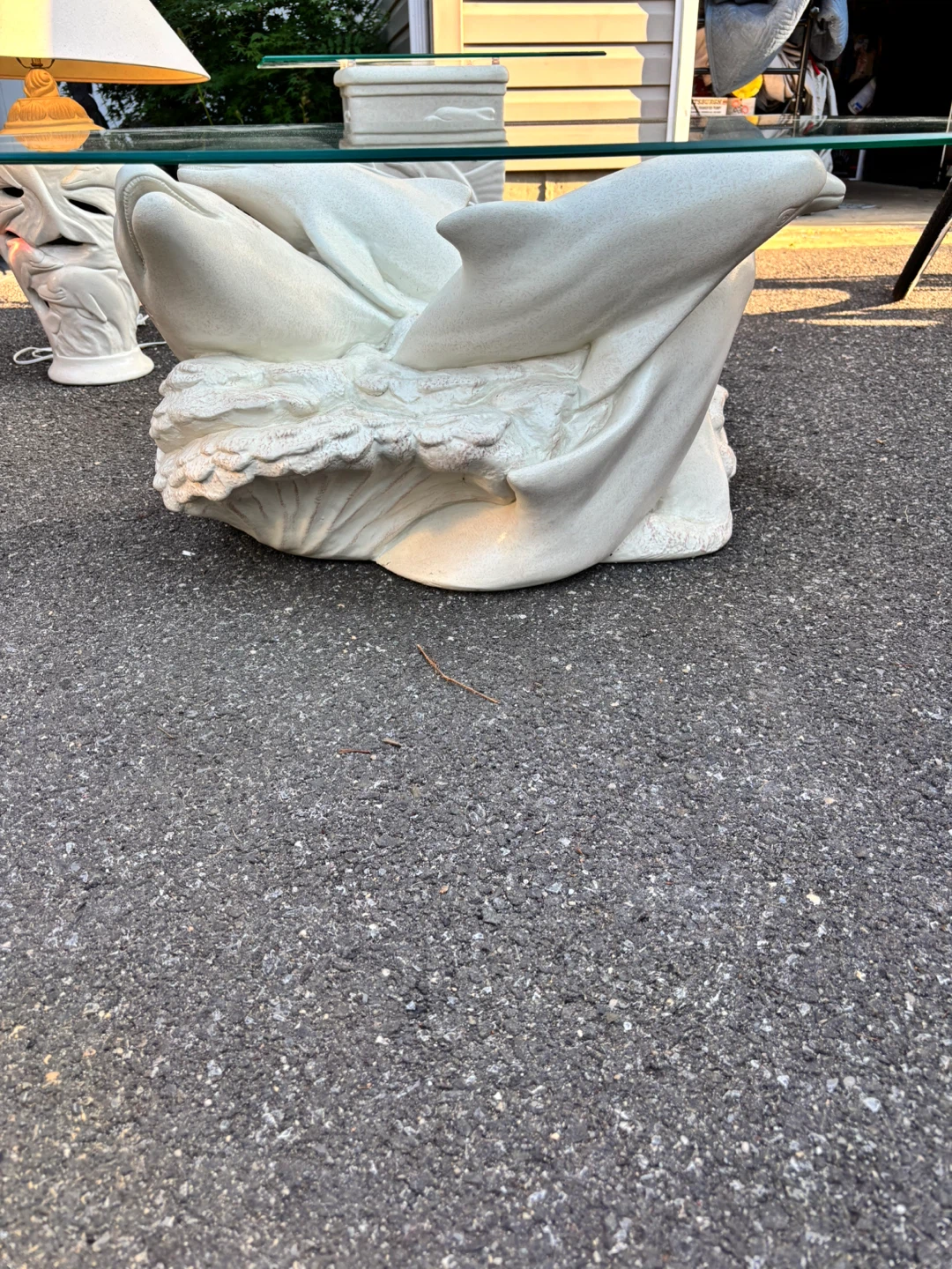 Dolphin Sculpture Coffee Table Base - photo 2