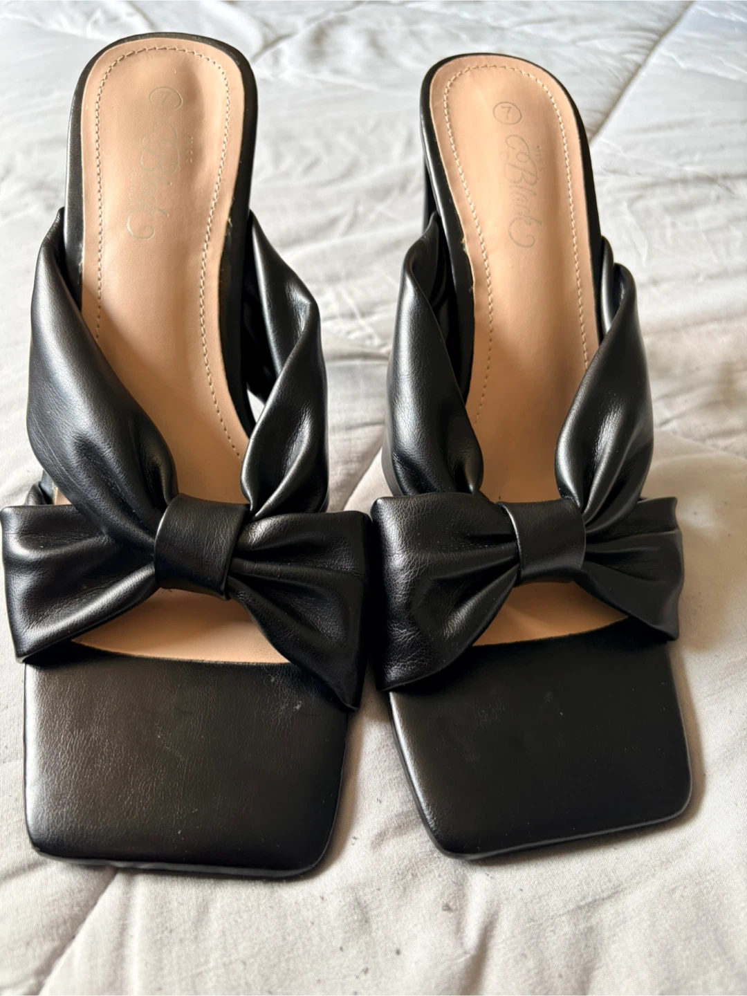 Black Knot Mules - Size 7