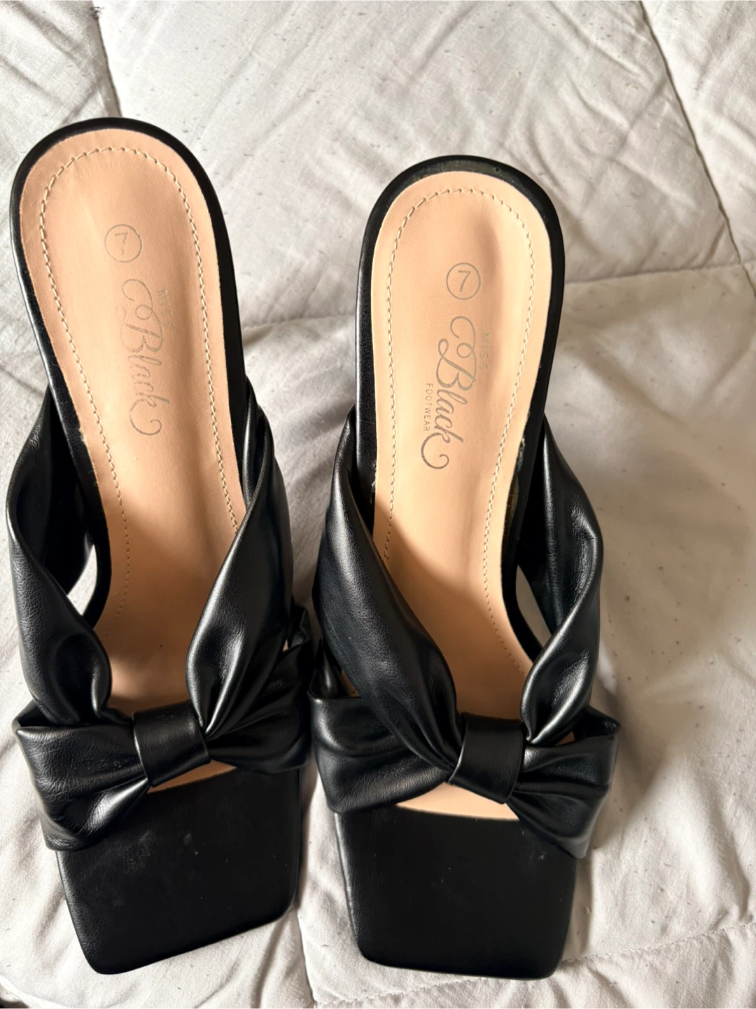 Black Knot Mules - Size 7 - photo 2