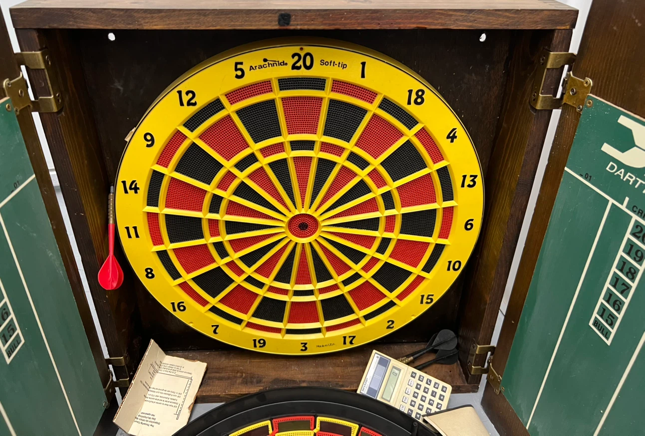 Arachnid Soft-Tip Dartboard Set with Wooden Cabinet - photo 3