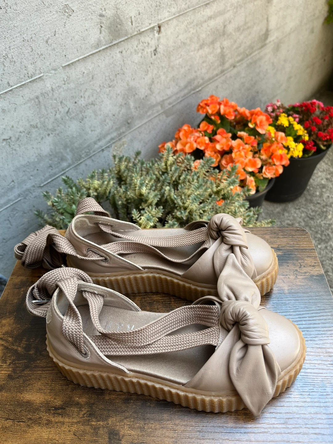 Puma x Fenty Creepers Beige Flats