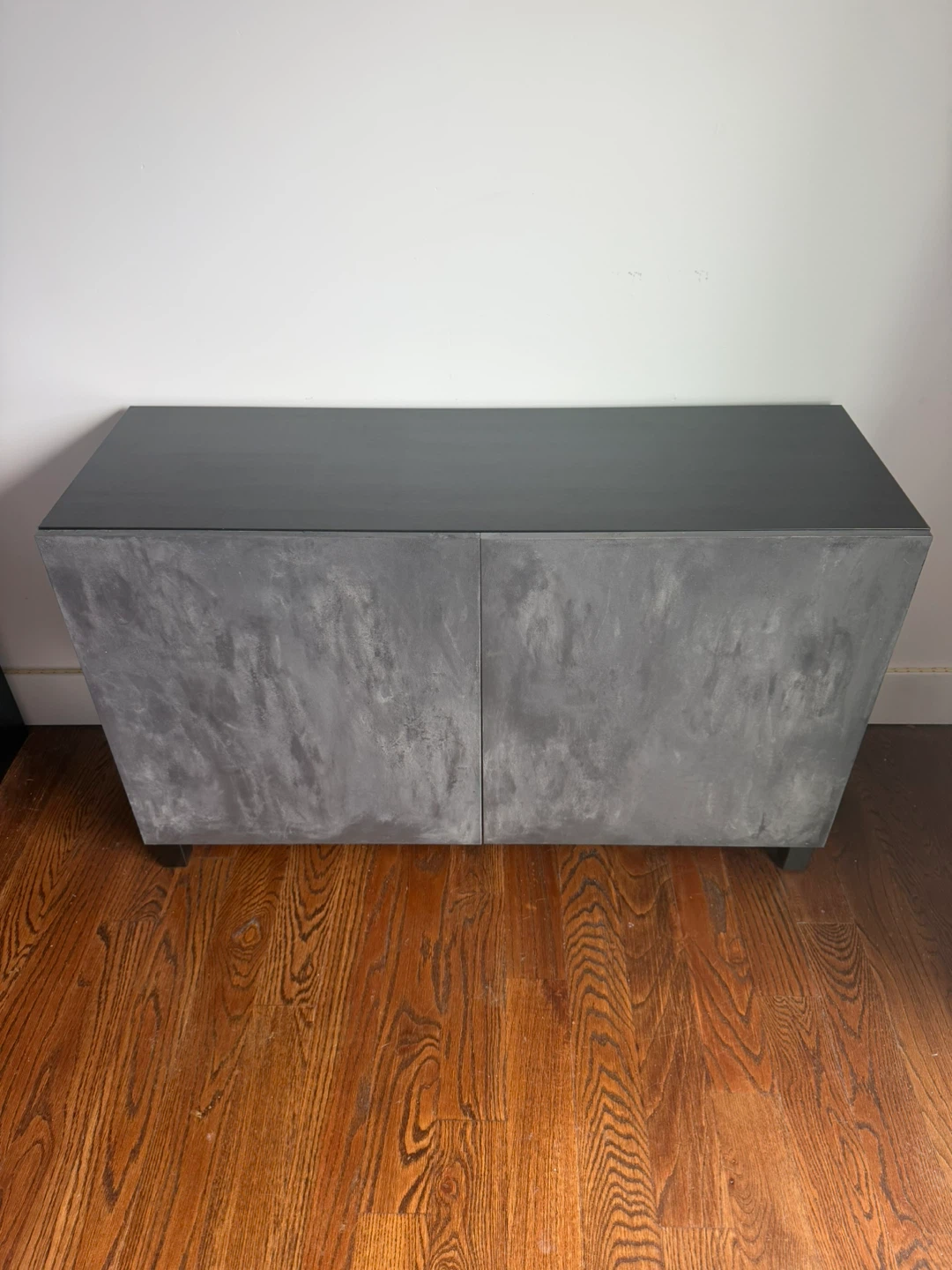 Gray Cabinet with Black Top - photo 2