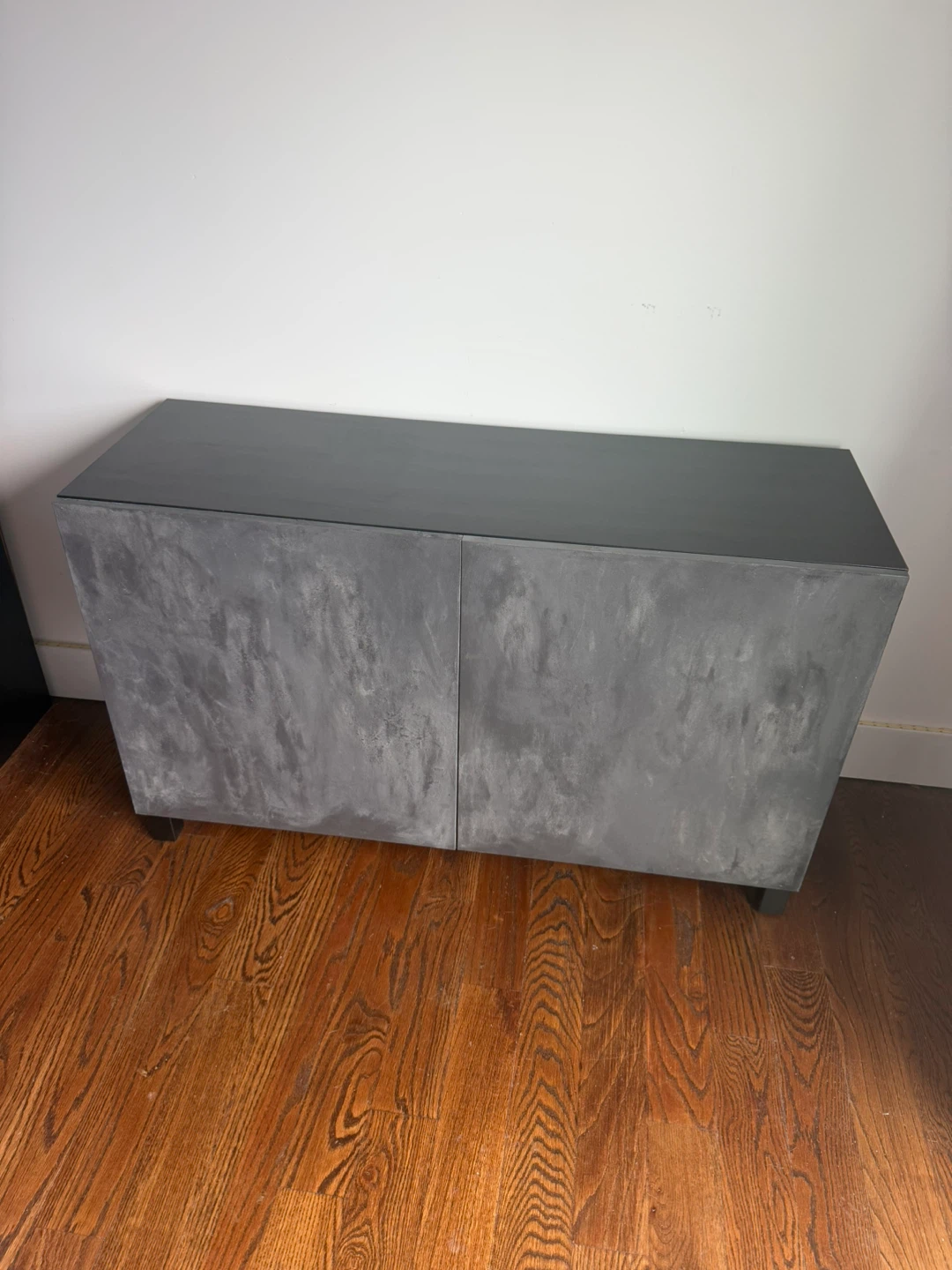 Gray Cabinet with Black Top - photo 3