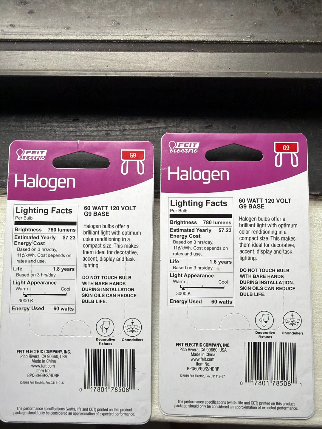 FEIT ELECTRIC Halogen G9 Light Bulbs - 60W, 120V (2 Pack) - photo 2
