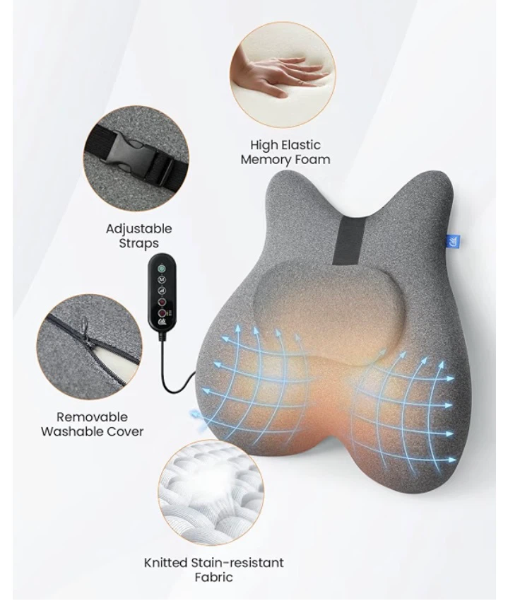 New Cili Heated Shiatsu Back Massage Cushion - photo 3