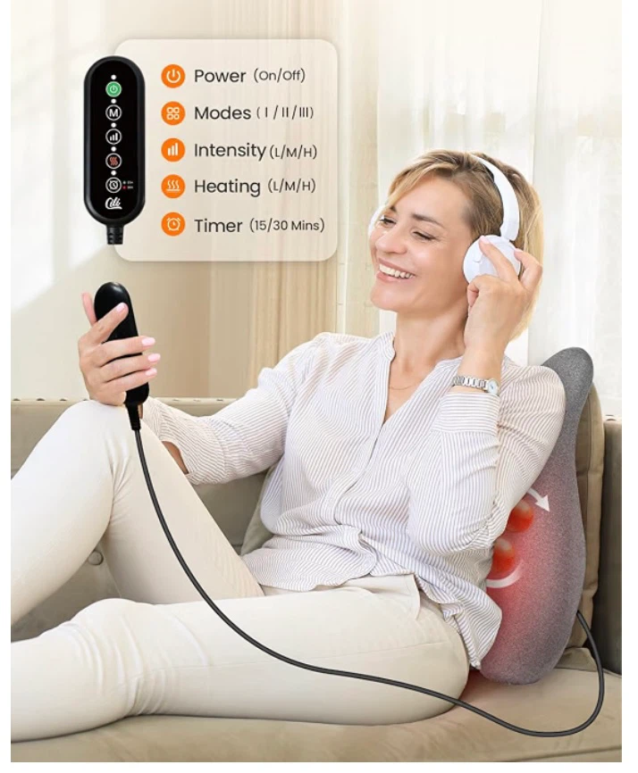 New Cili Heated Shiatsu Back Massage Cushion - photo 5