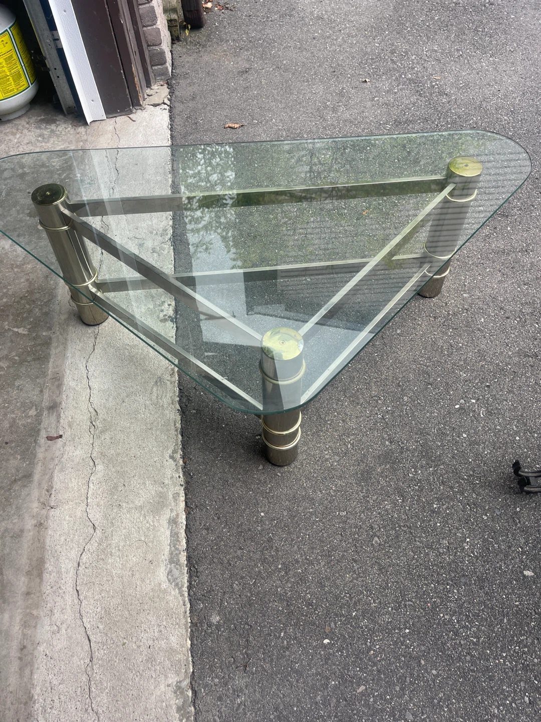 Glass Top Accent Table