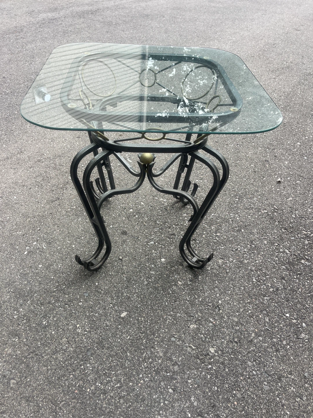 Glass Top Accent Table - photo 2