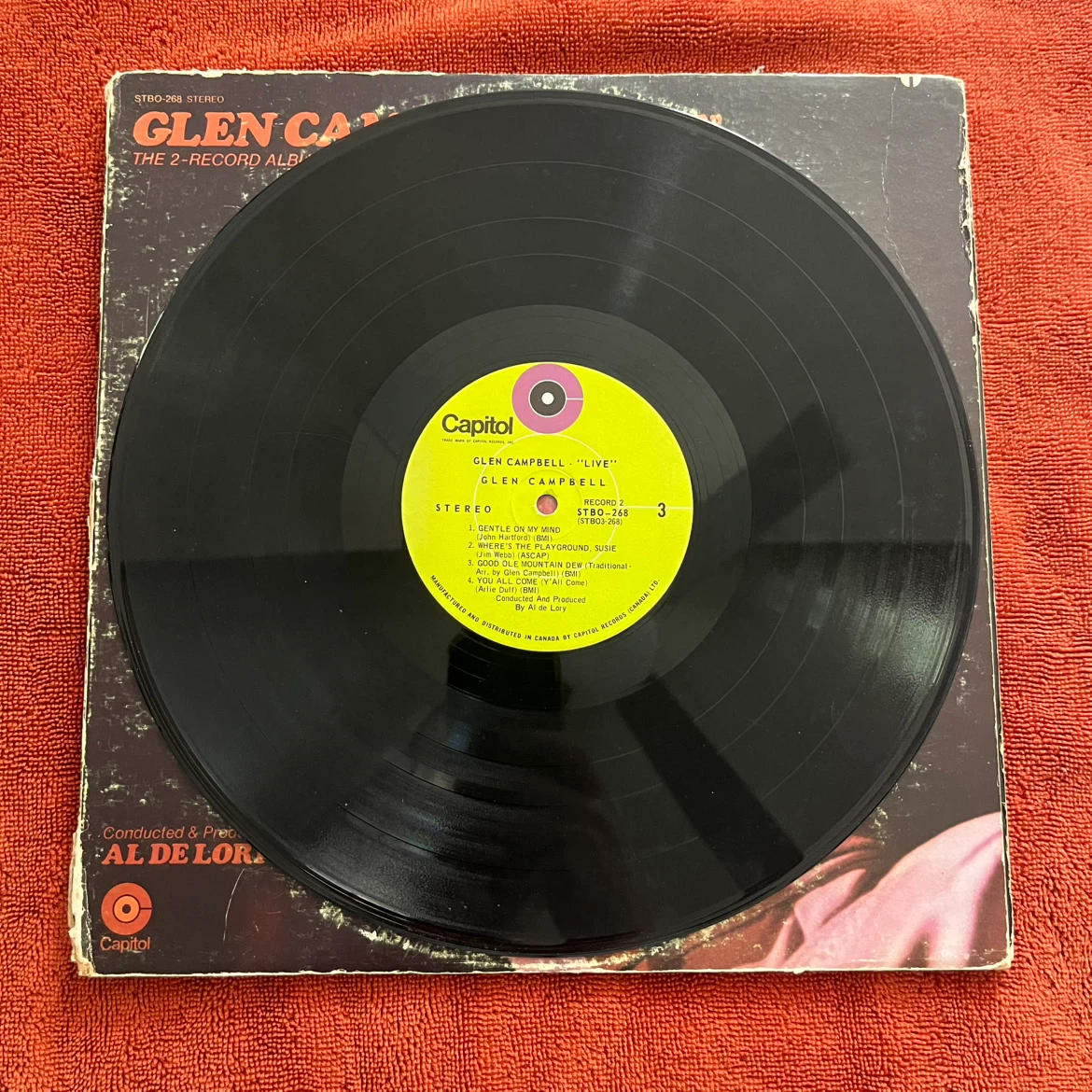 Glen Campbell "Live" 2-Record Album - photo 2