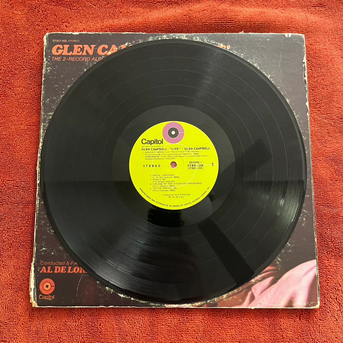Glen Campbell "Live" 2-Record Album - photo 3