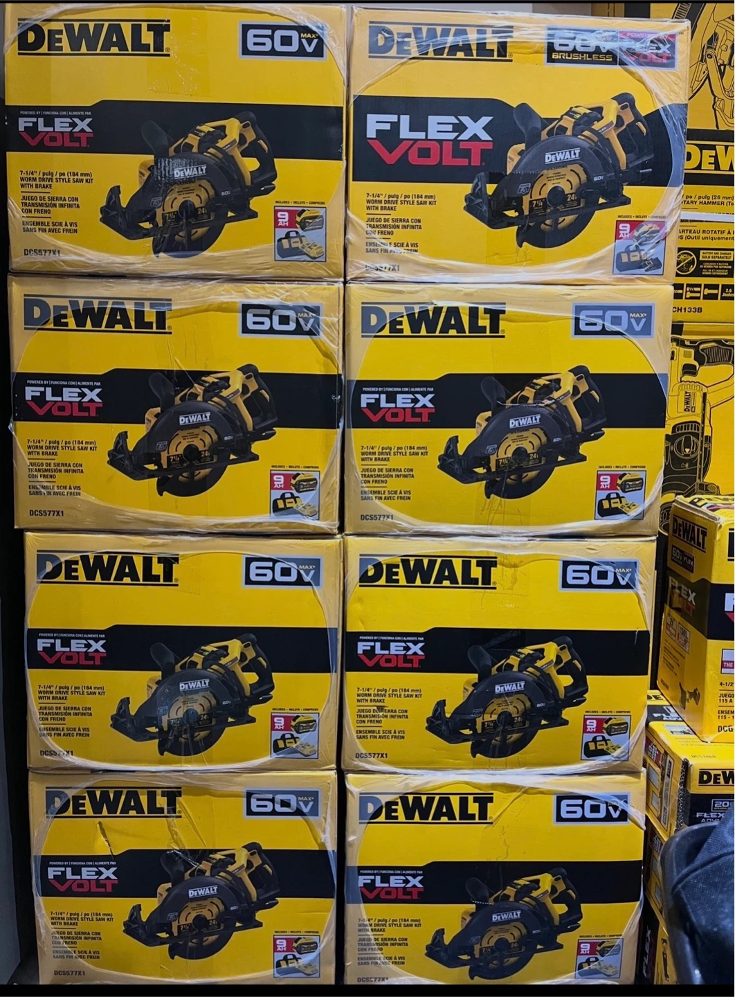 Dewalt 60v wormdrive saw kit