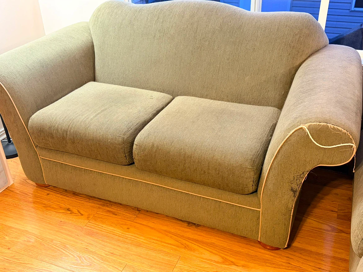 Loveseat Sofa in Sage Green - photo 3