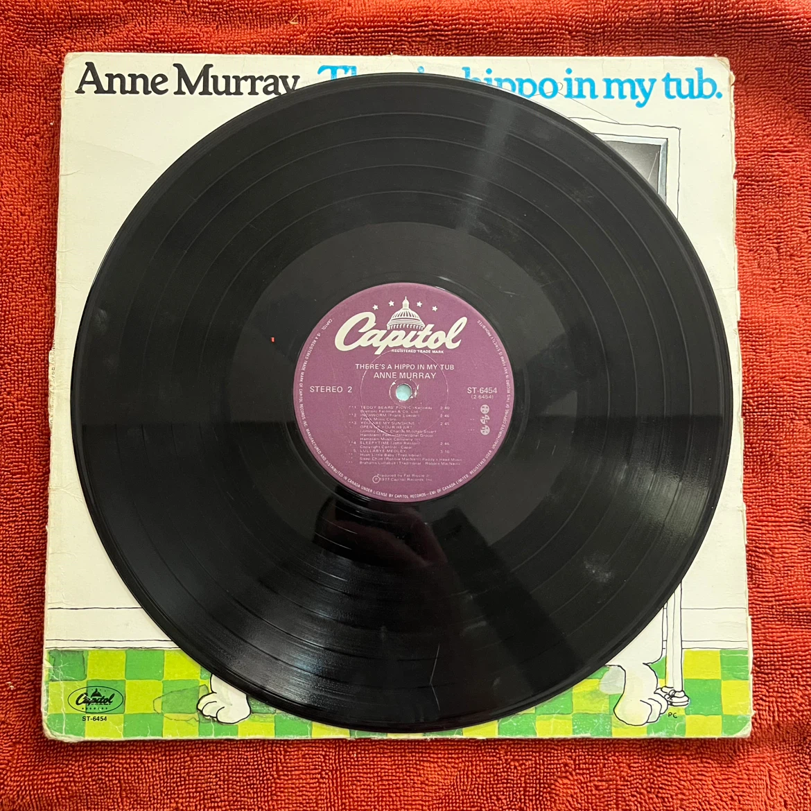 Anne Murray There's a Hippo in My Tub Vinyl Record - photo 2