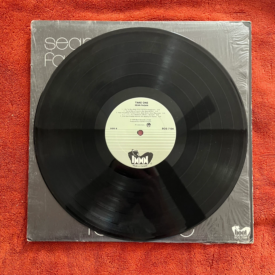 Sean Fagan Take One Vinyl Record - photo 2