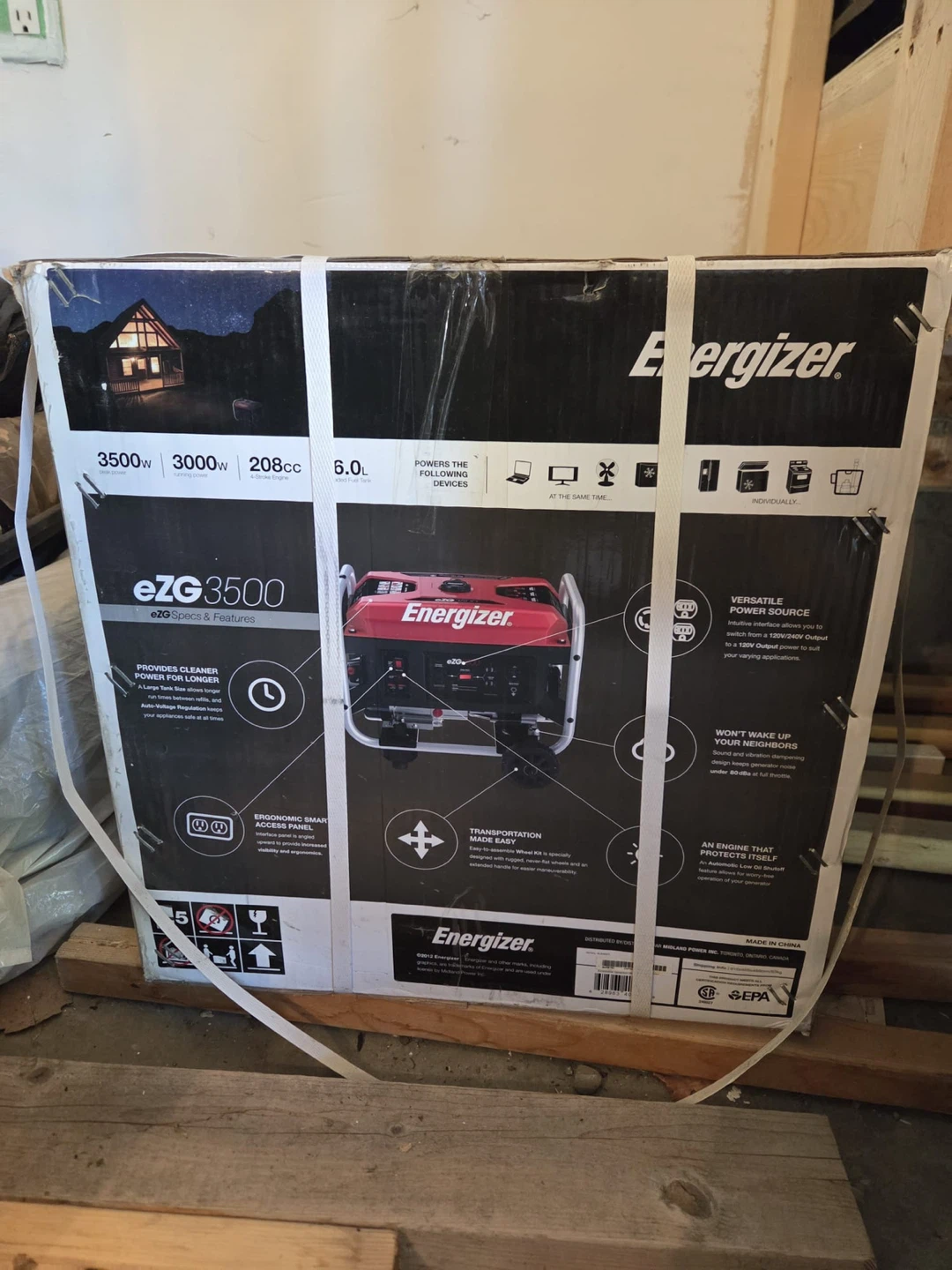 Energizer eZ3500 3500W Gas Powered Portable Generator