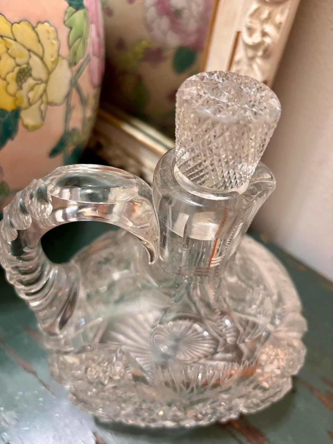 Vintage ABP Brilliant Cut Glass Whiskey Jug Decanter - $75 - photo 4