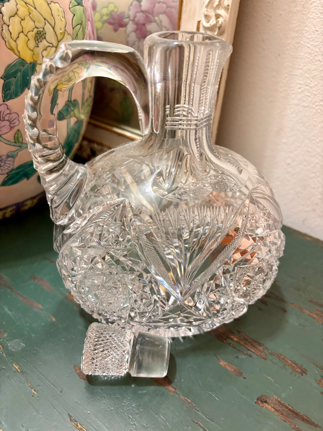 Vintage ABP Brilliant Cut Glass Whiskey Jug Decanter - $75 - photo 5