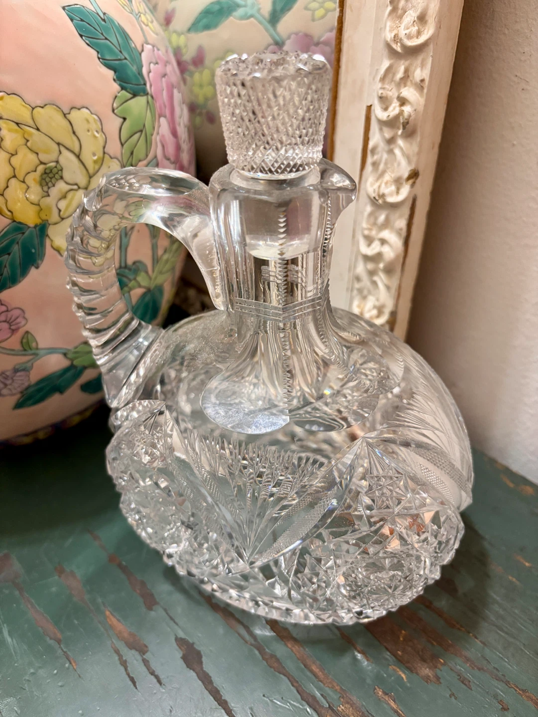 Vintage ABP Brilliant Cut Glass Whiskey Jug Decanter - $75 - photo 3