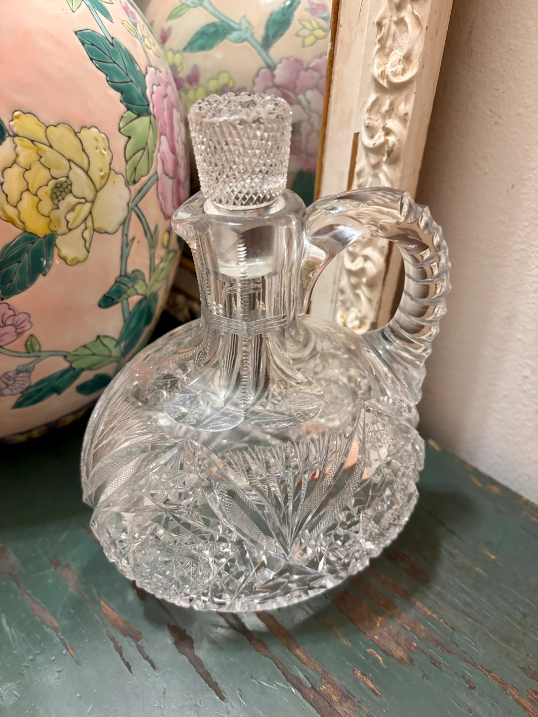 Vintage ABP Brilliant Cut Glass Whiskey Jug Decanter - $75 - photo 2
