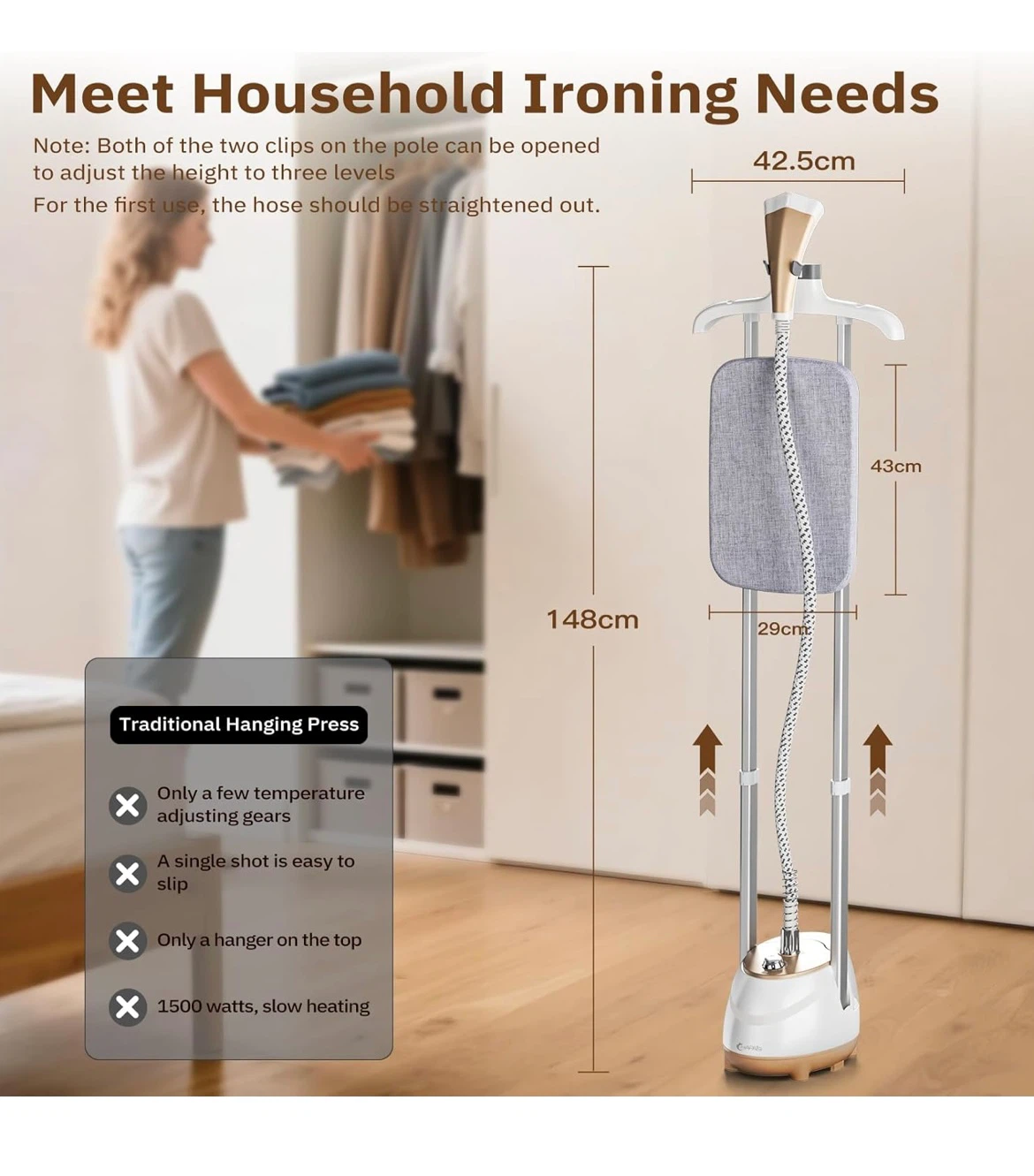 Garment Steamer with Ironing Board - photo 2