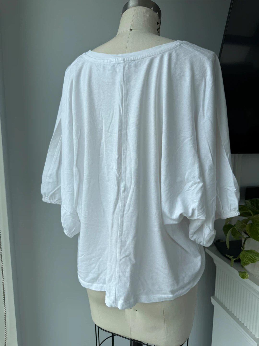 White Zara T-Shirt size large - photo 2