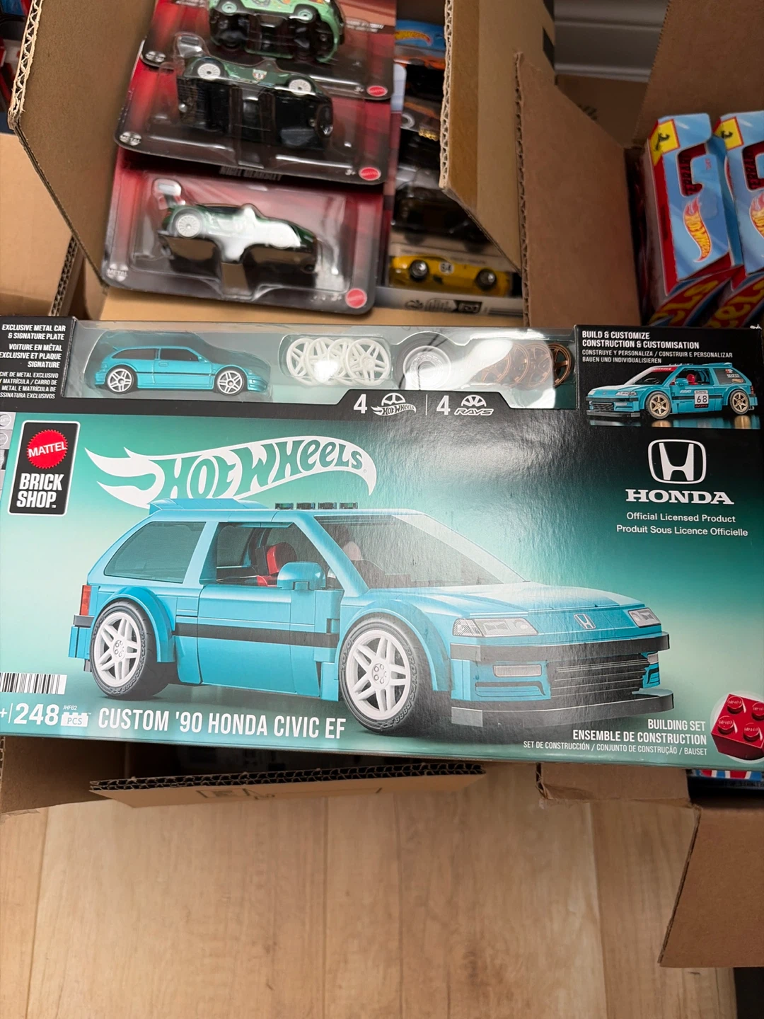 Hot Wheels Custom '90 Honda Civic EF Building Set
