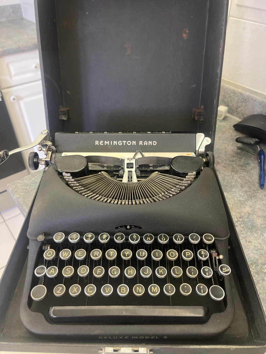 Remington Rand Deluxe Model 5 Typewriter