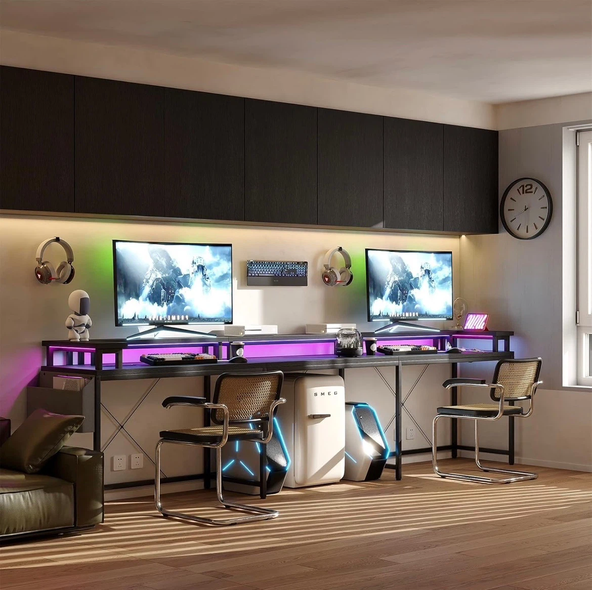 Gaming Desk with LED Lights - photo 4
