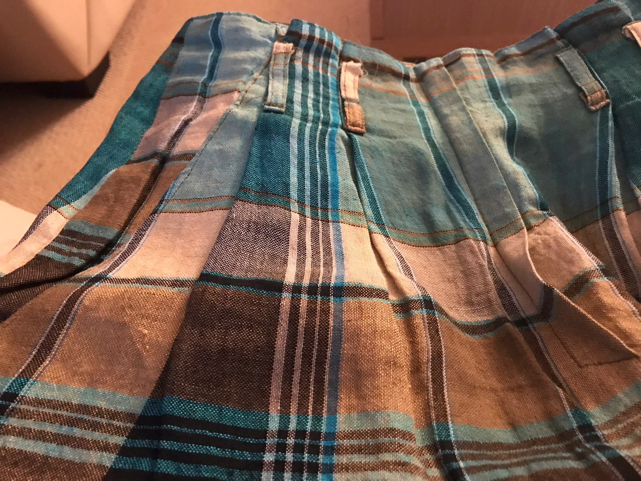Women's Plaid midi skirt