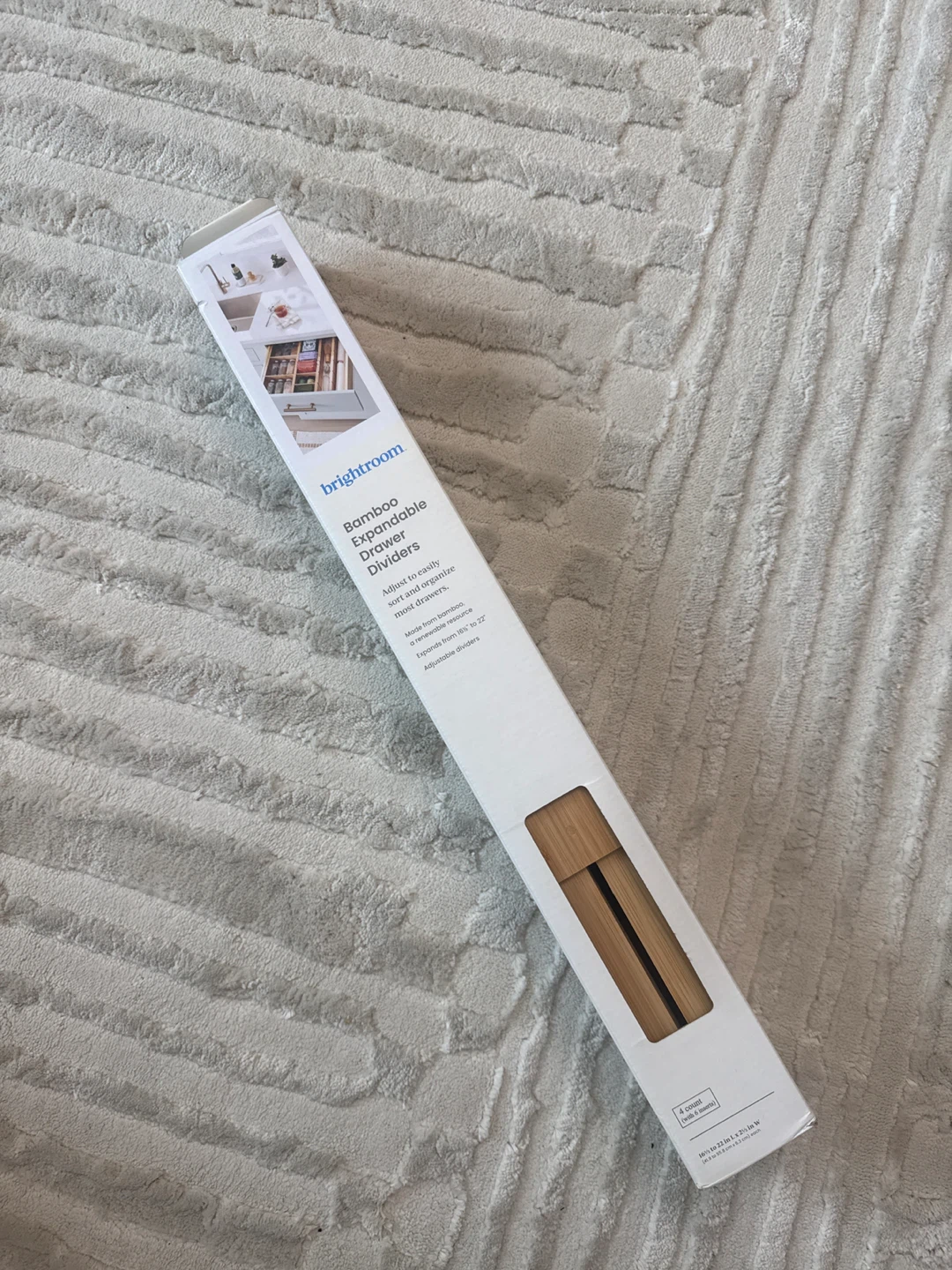 Brightroom Bamboo Expandable Drawer Dividers - 4 Count