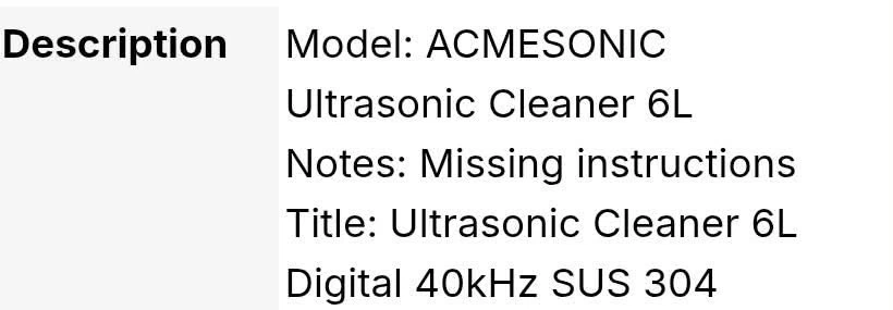 Ultrasonic cleaner - photo 5