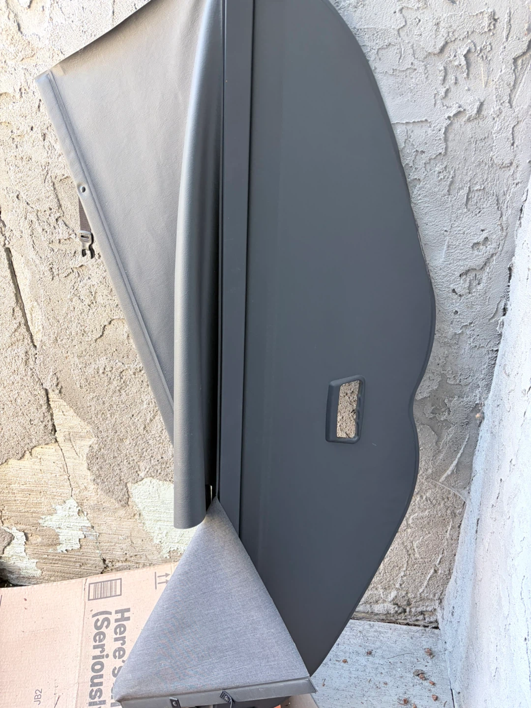 Black Cargo Cover Trunk Shade