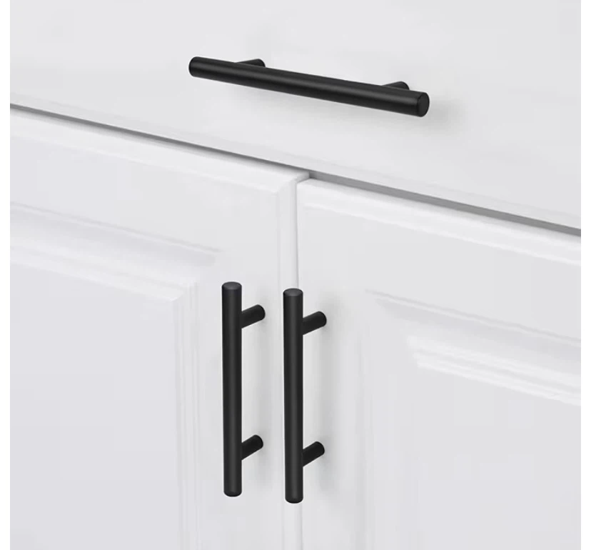 New 3in Flat Black Cabinet Hardware 9 Pack Stainless Steel - photo 4
