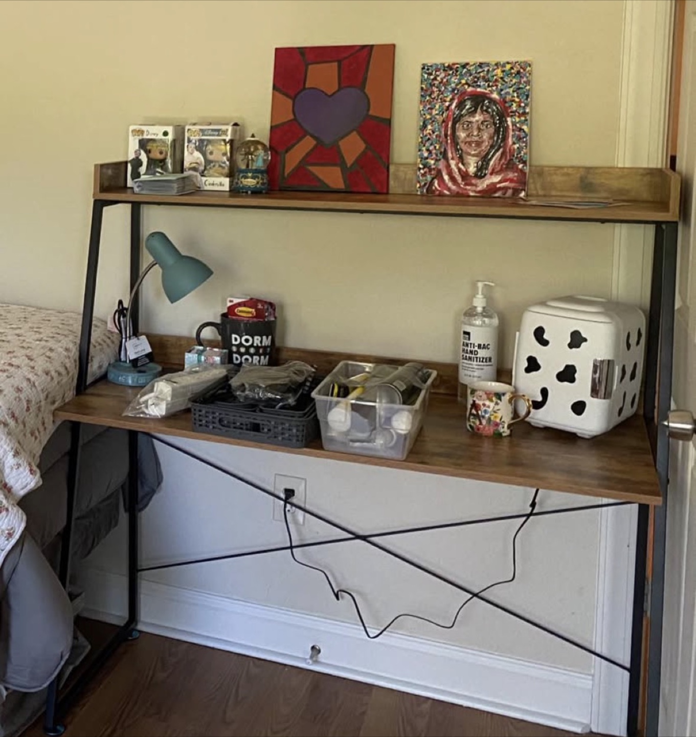Rustic Wood and Metal Desk