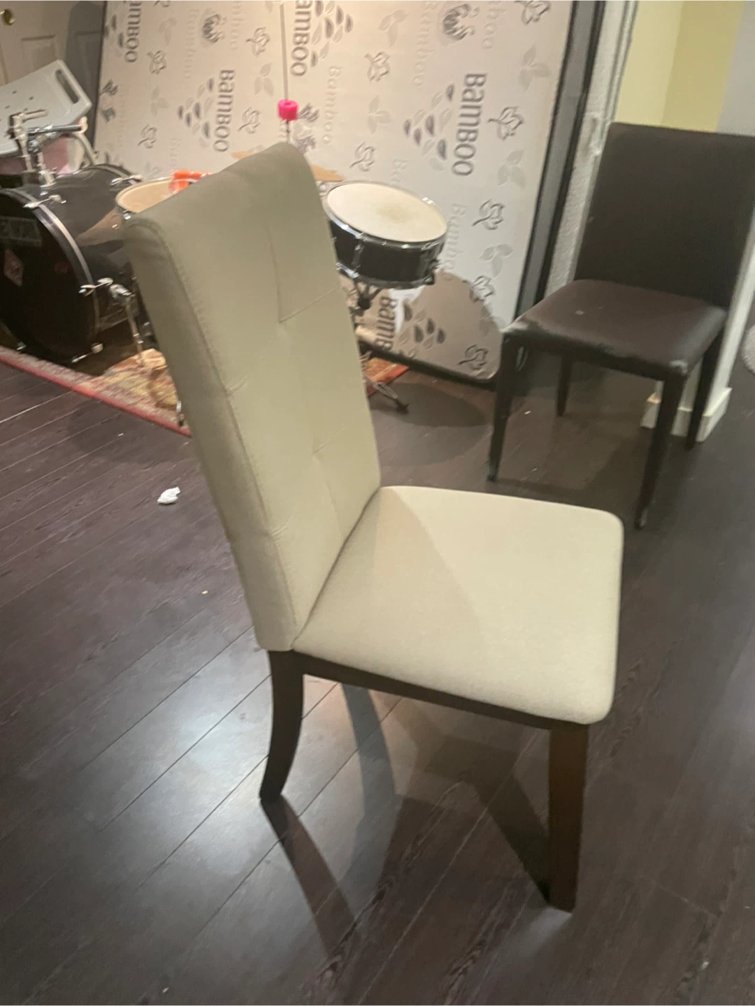 Dining Table with 4 Patterned Chairs - photo 4