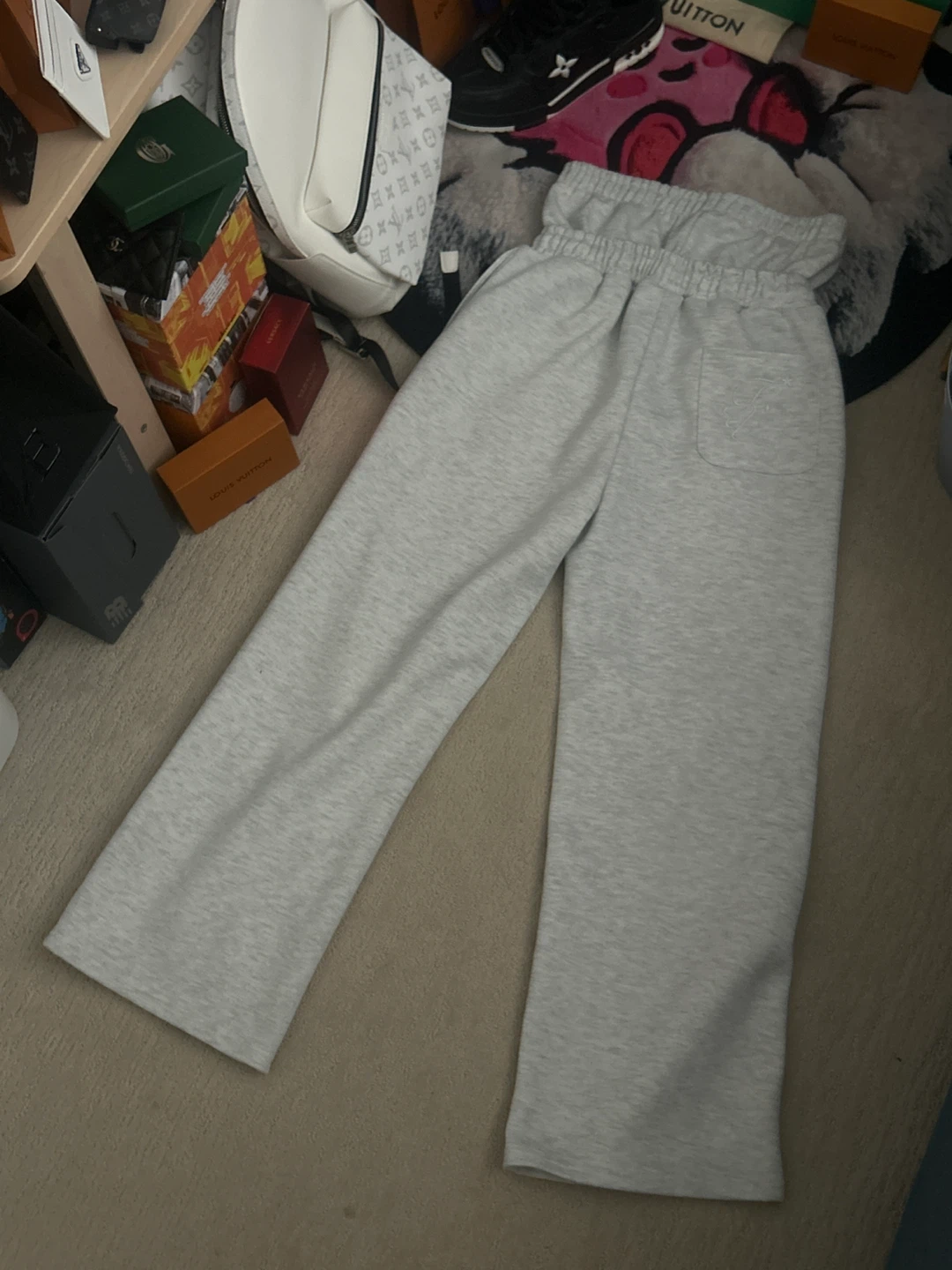 Grey double waisted sweatpants - photo 3