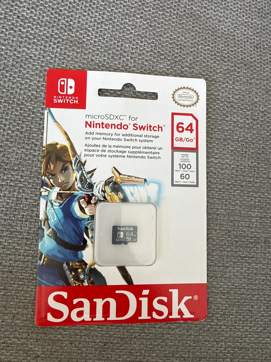 SanDisk 64GB microSDXC Card for Nintendo Switch