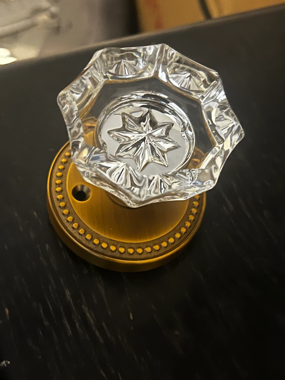 2 Crystal Glass Door Knob Sets - photo 2