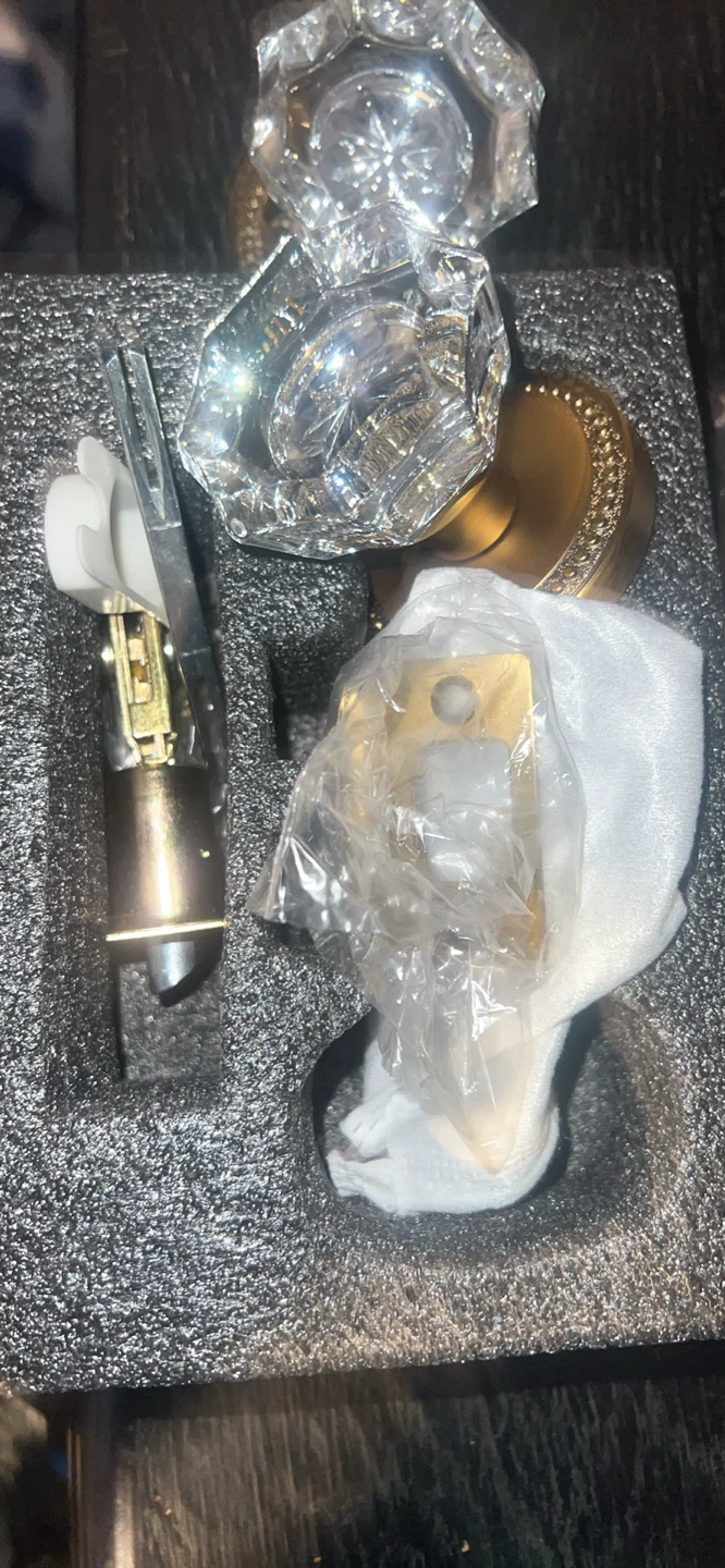 2 Crystal Glass Door Knob Sets - photo 3