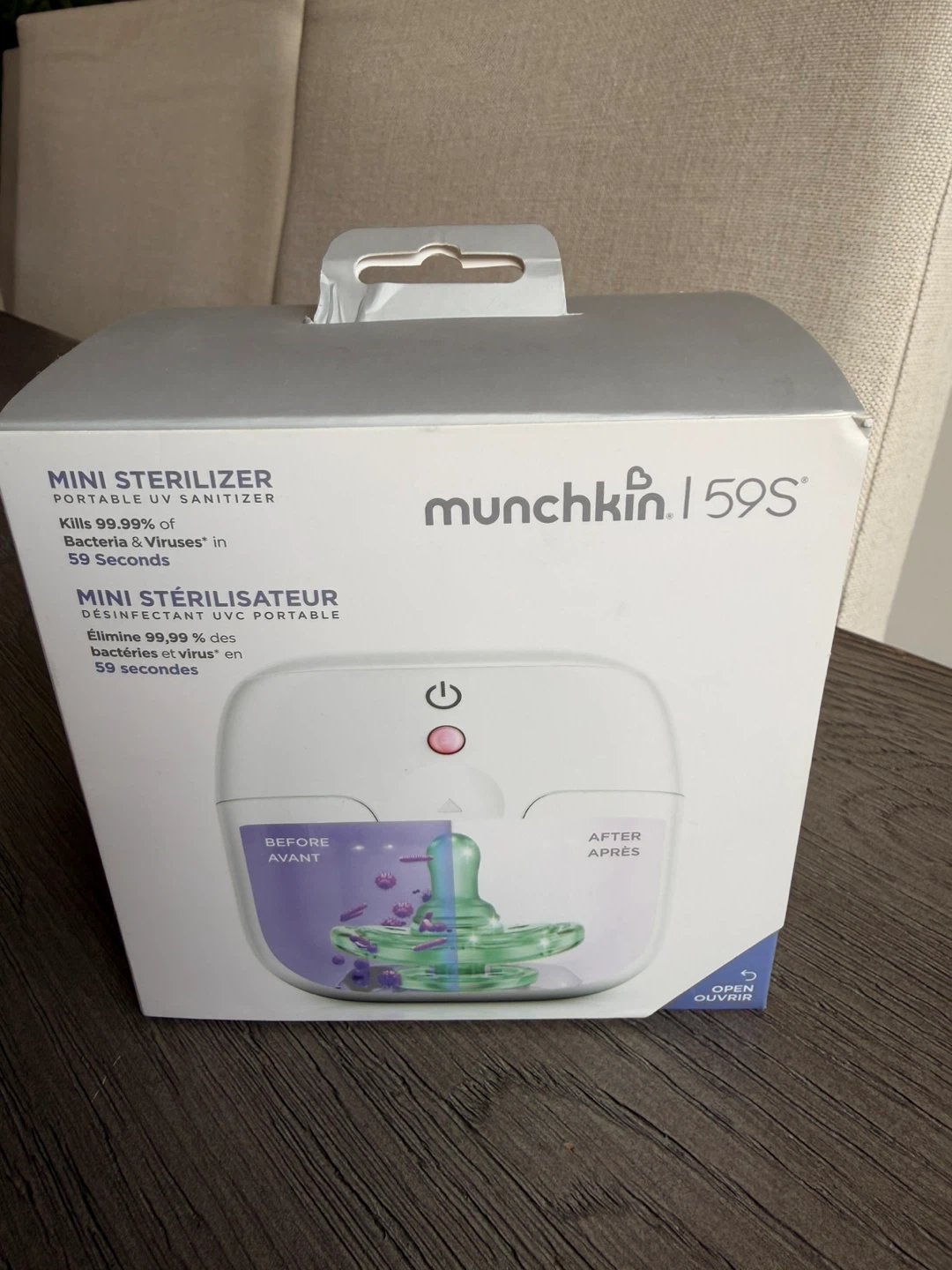 Brand New Sealed Munchkin 59S Mini Sterilizer Portable UV