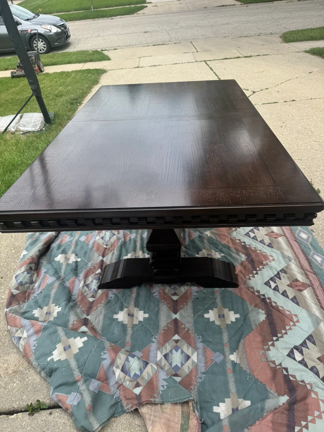 Dark Wood Dining Table - photo 2