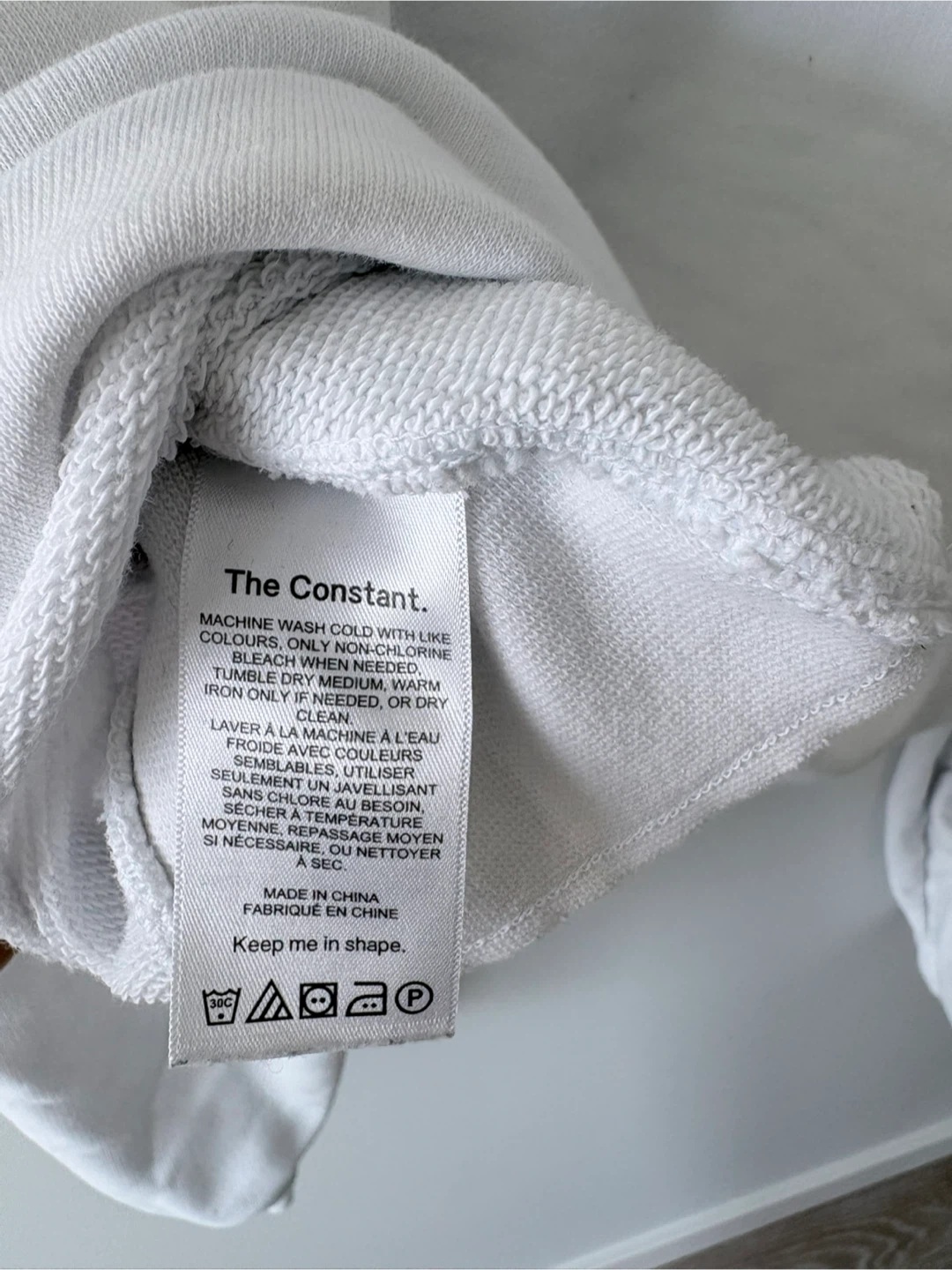 The Constant. White Cropped Sweatshirt - photo 3