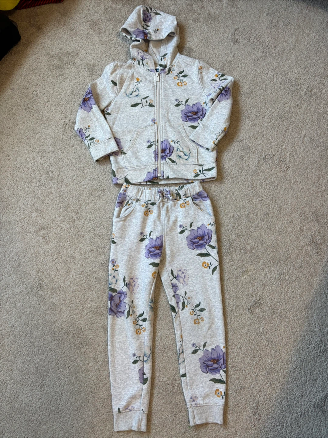 Old Navy Floral Hoodie and Sweatpants Set - photo 2