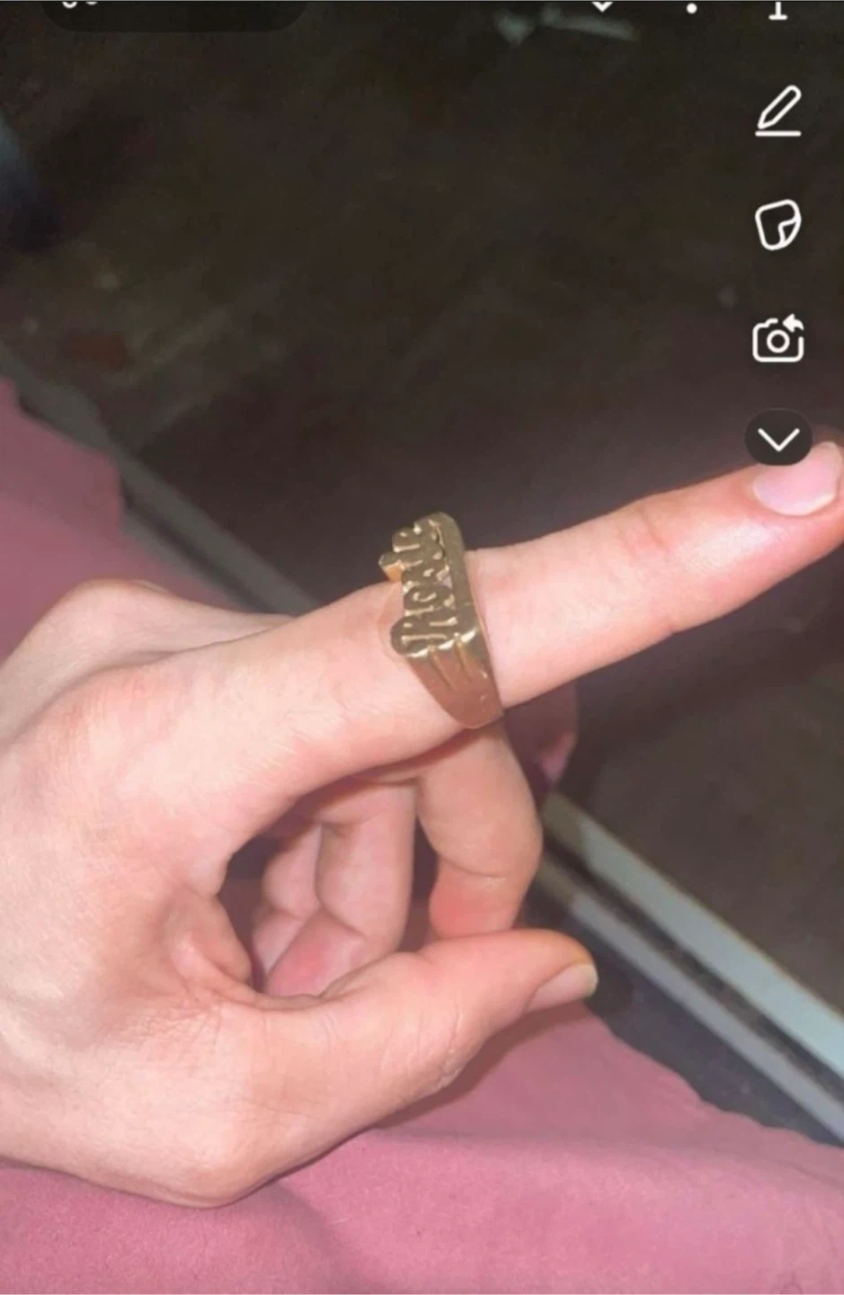 Genuine 14k gold Namering - photo 2